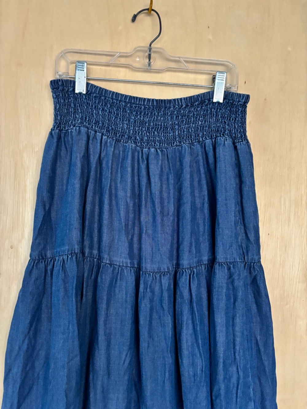 Derek Heart Indigo Tiered Maxi Skirt - Picture 4 of 8